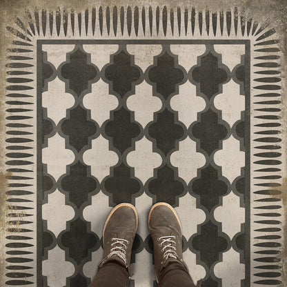 Vintage Vinyl Rug - Pattern 10 - Open Sesame