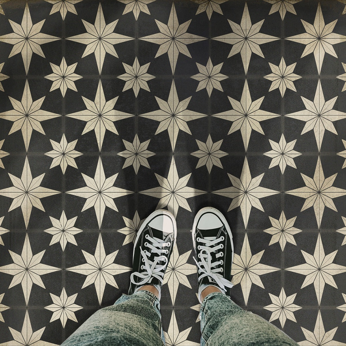 Vintage Vinyl Rug - Pattern 20 - Vesper