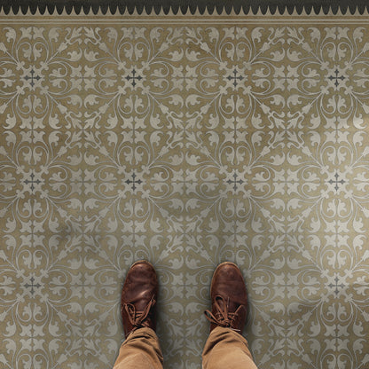Vintage Vinyl Rug - Pattern 21 - Dinah