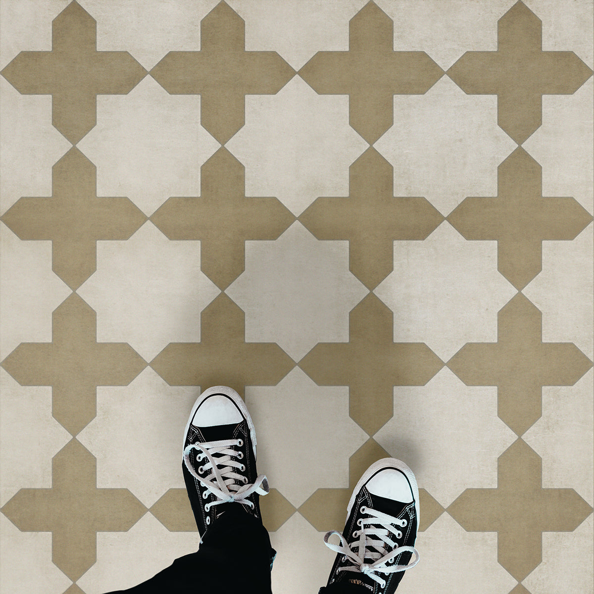 Vintage Vinyl Rug - Pattern 23 - Nazareth