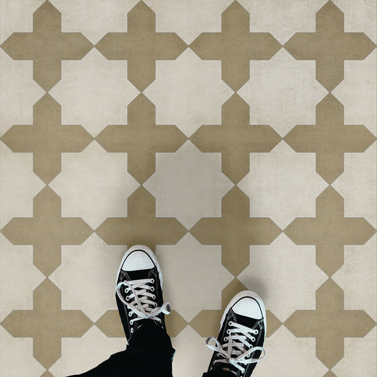 Vintage Vinyl Rug - Pattern 23 - Nazareth