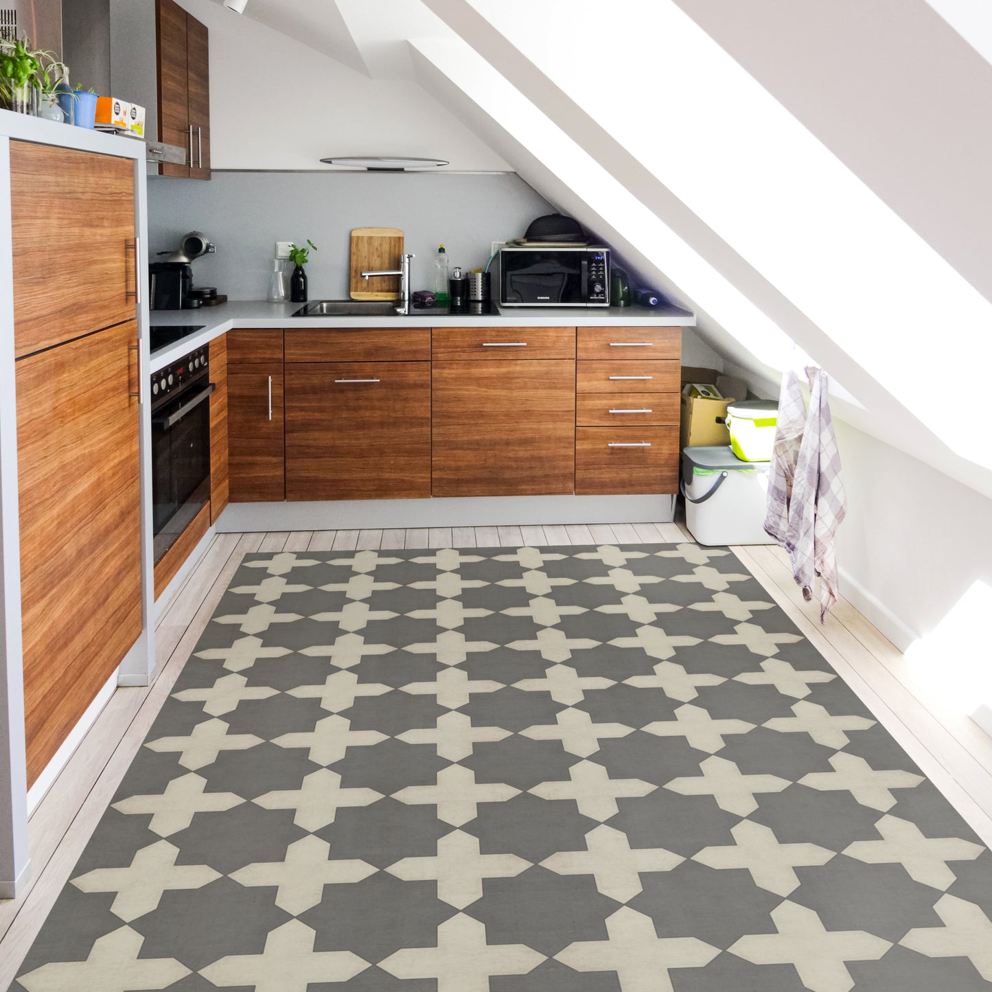 Vintage Vinyl Rug - Pattern 23 - Samaritan