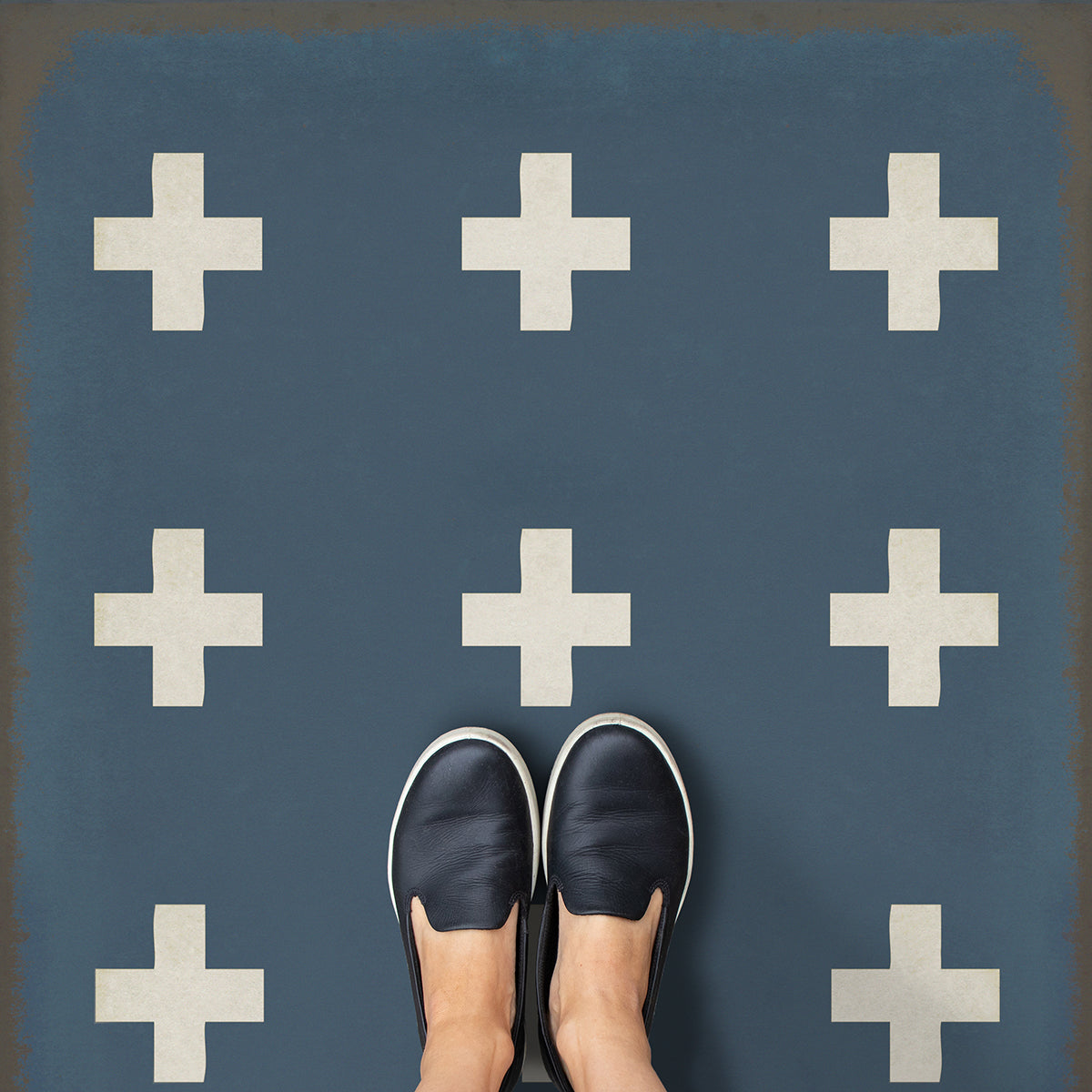 Vintage Vinyl Rug - Pattern 24 - Greece