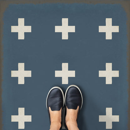 Vintage Vinyl Rug - Pattern 24 - Greece