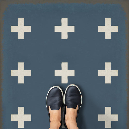 Vintage Vinyl Rug - Pattern 24 - Greece