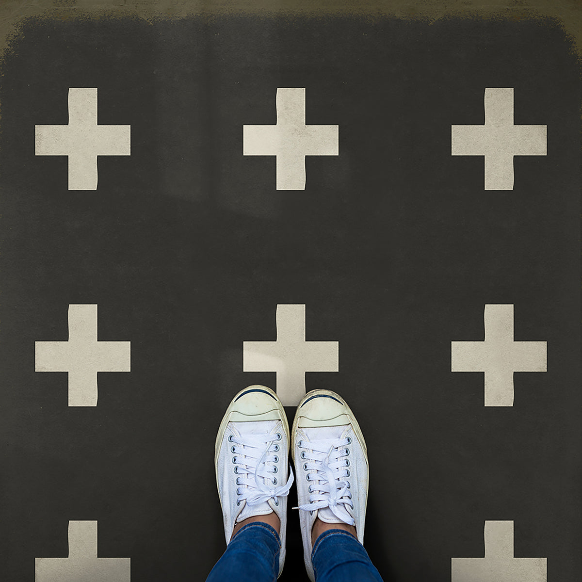 Vintage Vinyl Rug - Pattern 24 - Ionia