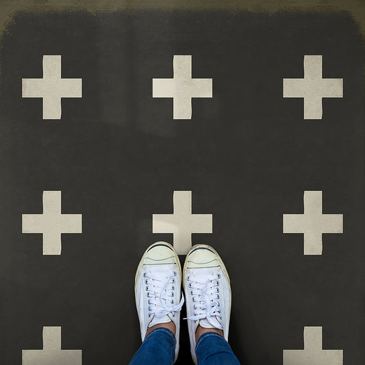 Vintage Vinyl Rug - Pattern 24 - Ionia