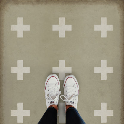 Vintage Vinyl Rug - Pattern 24 - Kalamos
