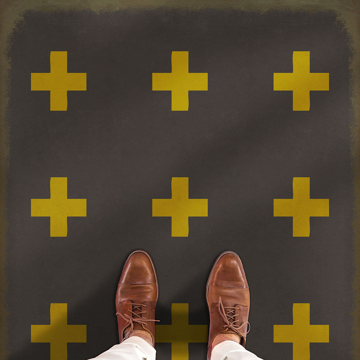 Vintage Vinyl Rug - Pattern 24 - Samos