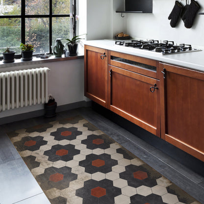 Vintage Vinyl Rug - Pattern 2 - Organic Synthesis