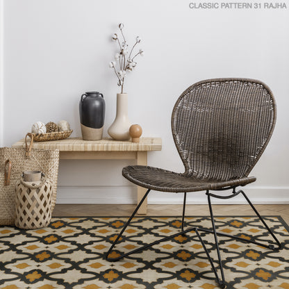 Vintage Vinyl Rug - Pattern 31 - Rajha