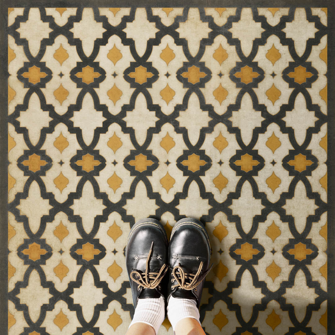 Vintage Vinyl Rug - Pattern 31 - Rajha