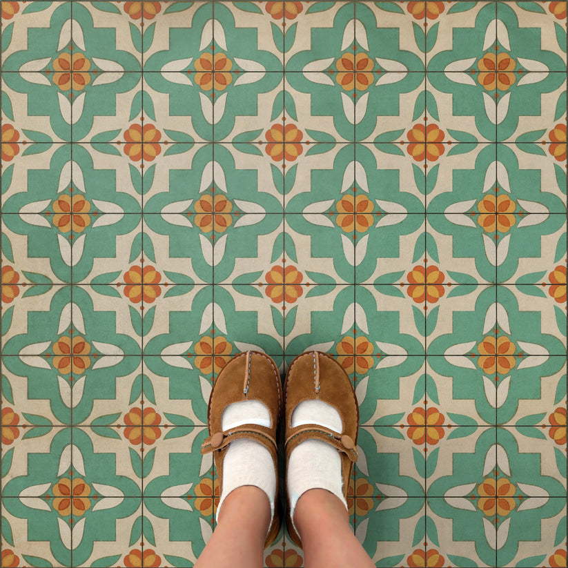 Vintage Vinyl rug in a home