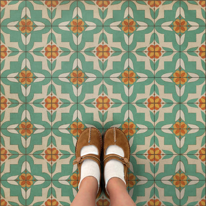 Vintage Vinyl Rug - Pattern 33