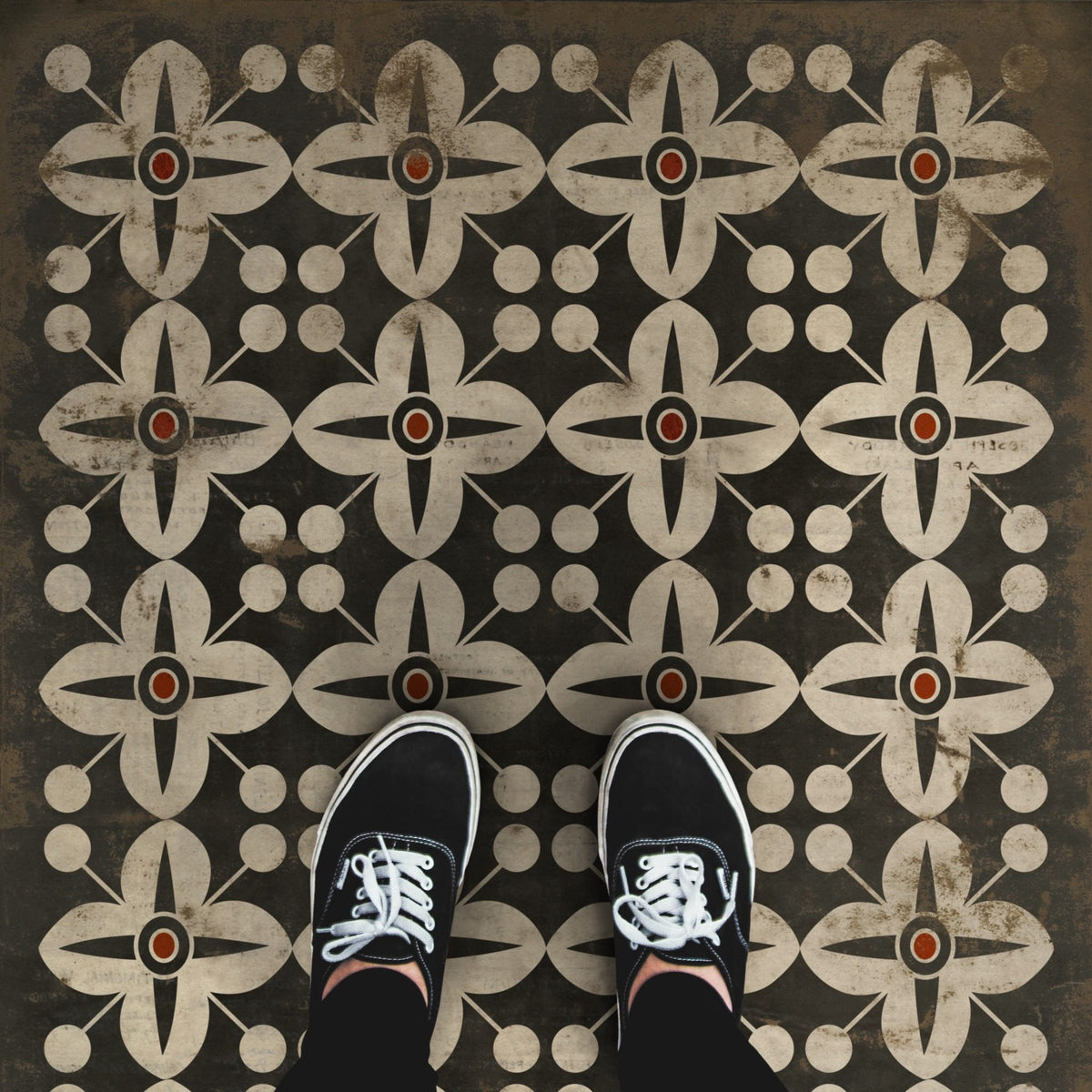 Vintage Vinyl Rug - Pattern 3 - Oz