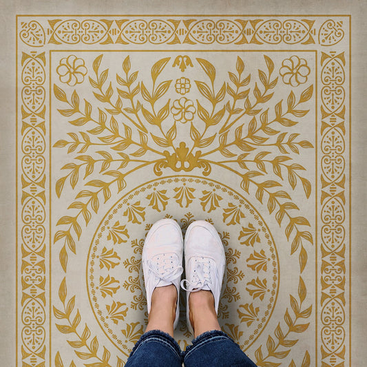 Vintage Vinyl Rug - Pattern 40 - Versailles