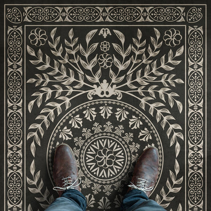 Vintage Vinyl Rug - Pattern 40 - Villa Lante