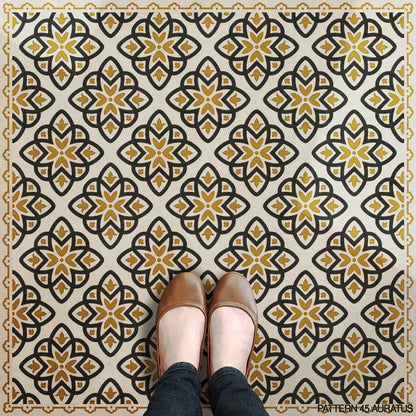 Vintage Vinyl Rug - Pattern 45 - Auratus