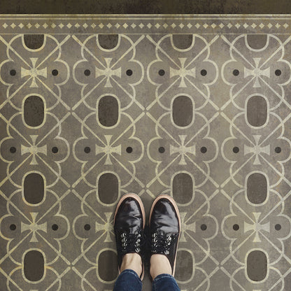 Vintage Vinyl Rug - Pattern 5 - Baker Street