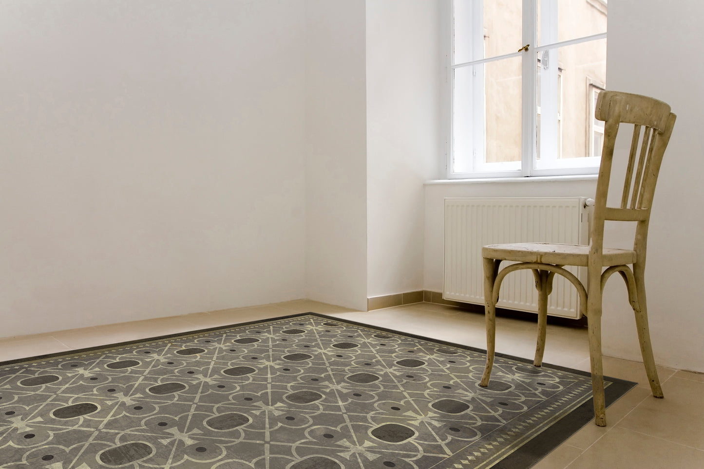 Vintage Vinyl Rug - Pattern 5 - Baker Street