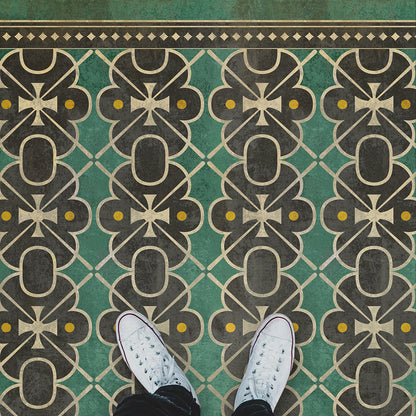Vintage Vinyl Rug - Pattern 5 - Jeeves