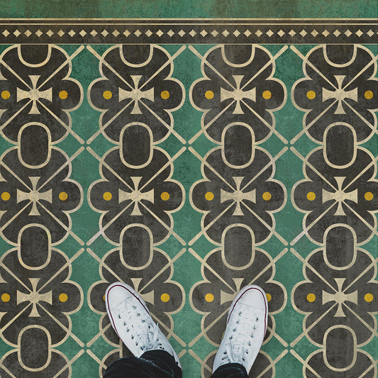 Vintage Vinyl Rug - Pattern 5 - Jeeves