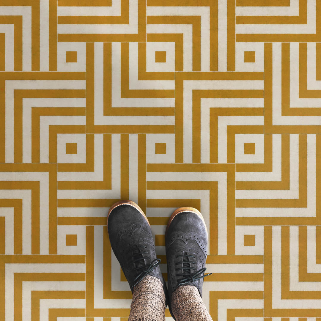 Vintage Vinyl Rug - Pattern 60 - Retroversion