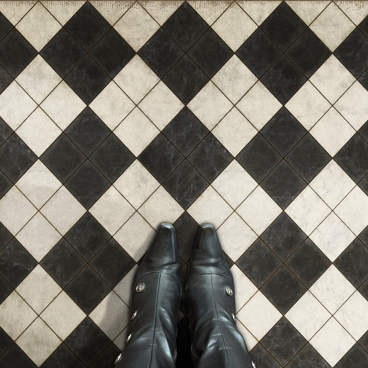 Vintage Vinyl Rug - Pattern 65 - High Fidelity