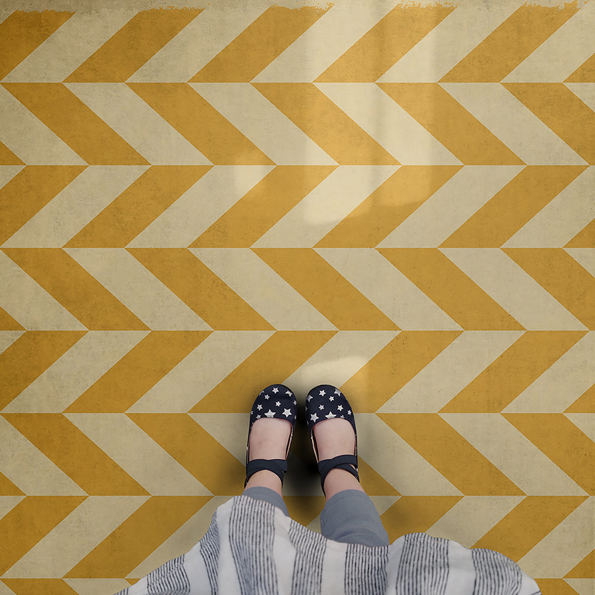 Vintage Vinyl Rug - Pattern 6 - Apollo