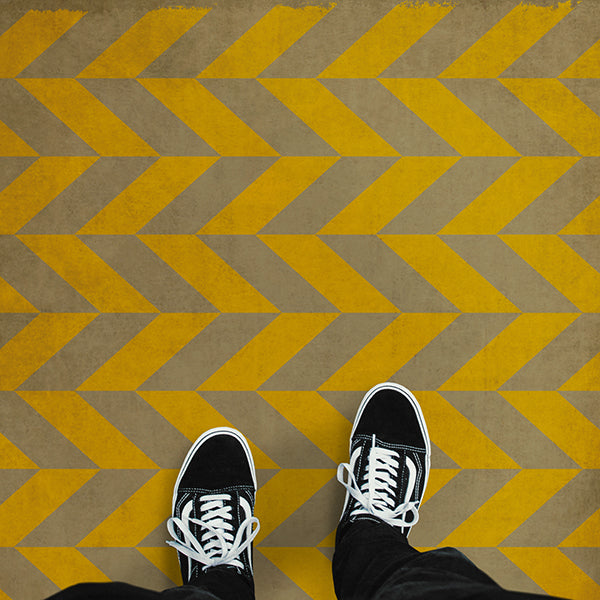 Vintage Vinyl Rug - Pattern 6 - Artemis