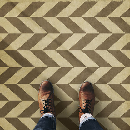 Vintage Vinyl Rug - Pattern 6 - Mercurius
