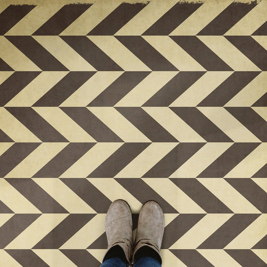 Vintage Vinyl Rug - Pattern 6 - Vulcan
