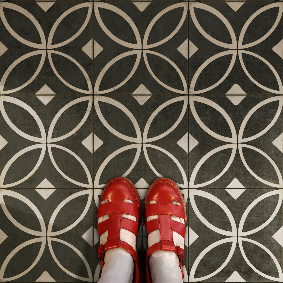 Vintage Vinyl Rug - Pattern 70 - Marry the Night