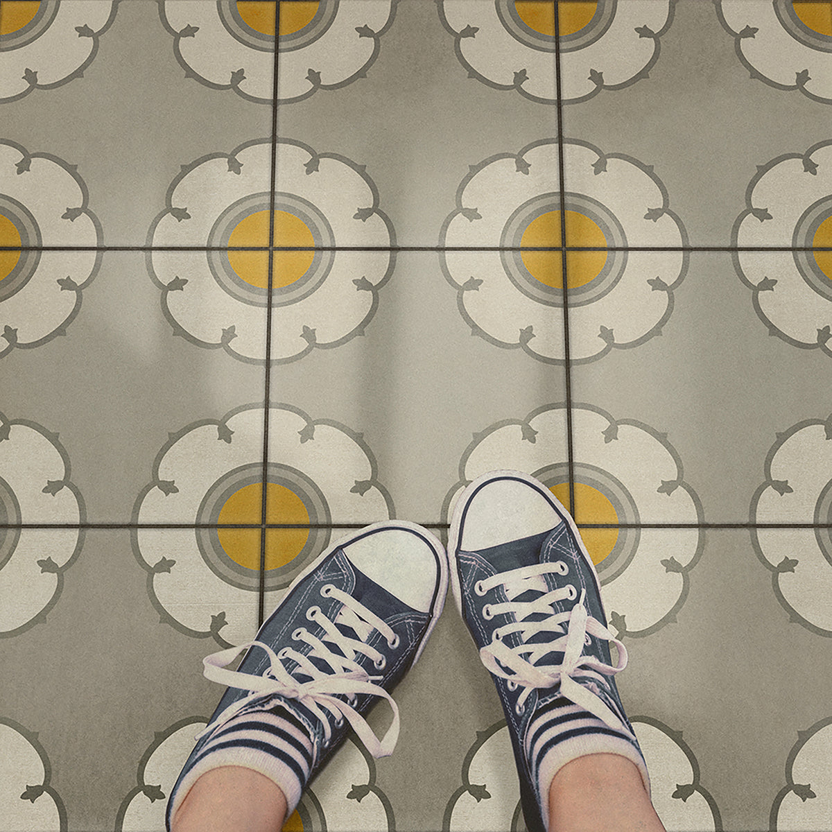 Vintage Vinyl Rug - Pattern 78 - Be Bop a Lula