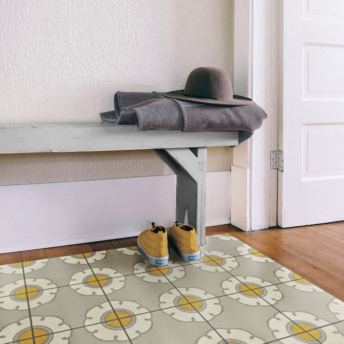 Vintage Vinyl Rug - Pattern 78 - Be Bop a Lula