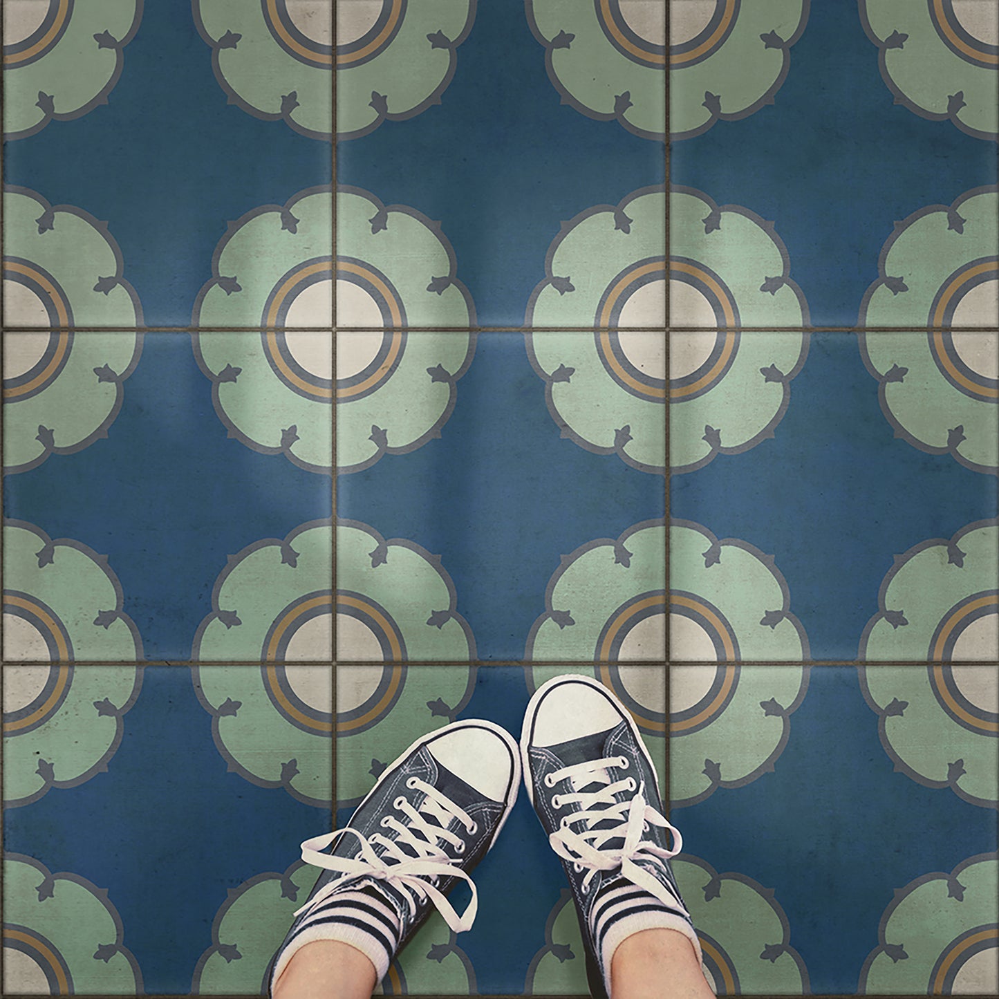 Vintage Vinyl Rug - Pattern 78 - Doris Day