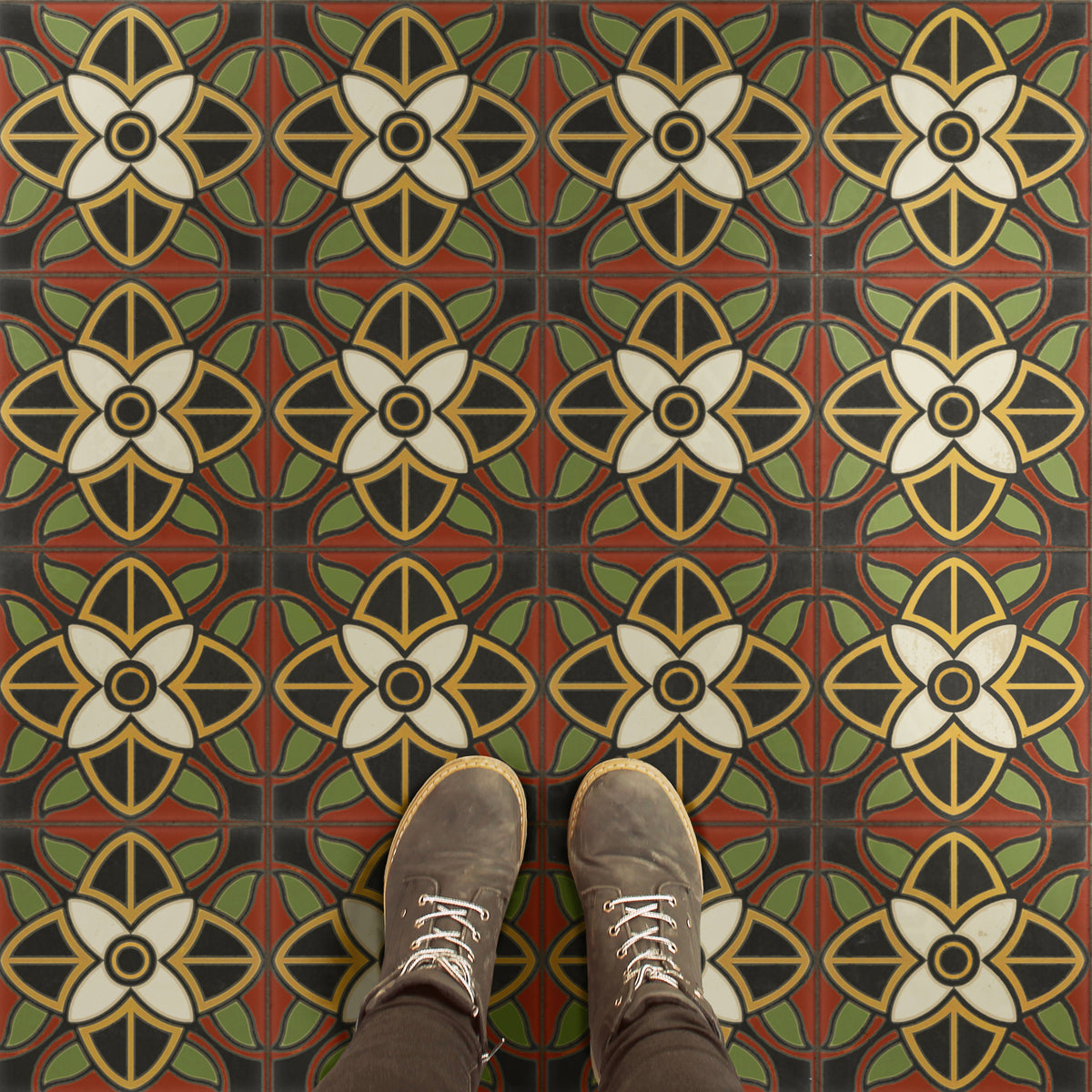 Vintage Vinyl Rug - Pattern 80 - Sophia Loren