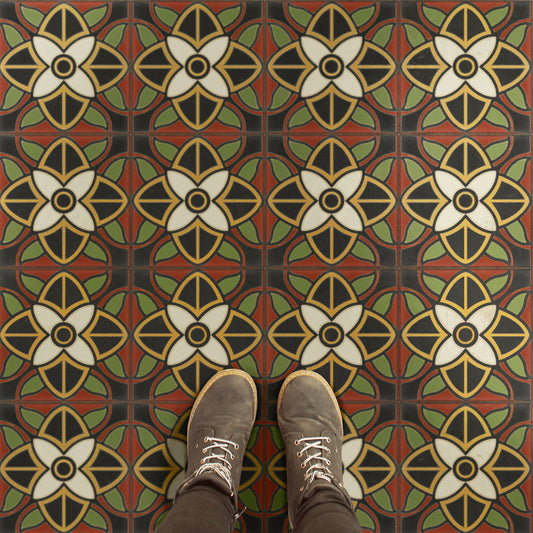 Vintage Vinyl Rug - Pattern 80 - Sophia Loren