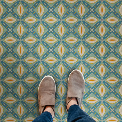 Vintage Vinyl Rug - Pattern 82 - Darling