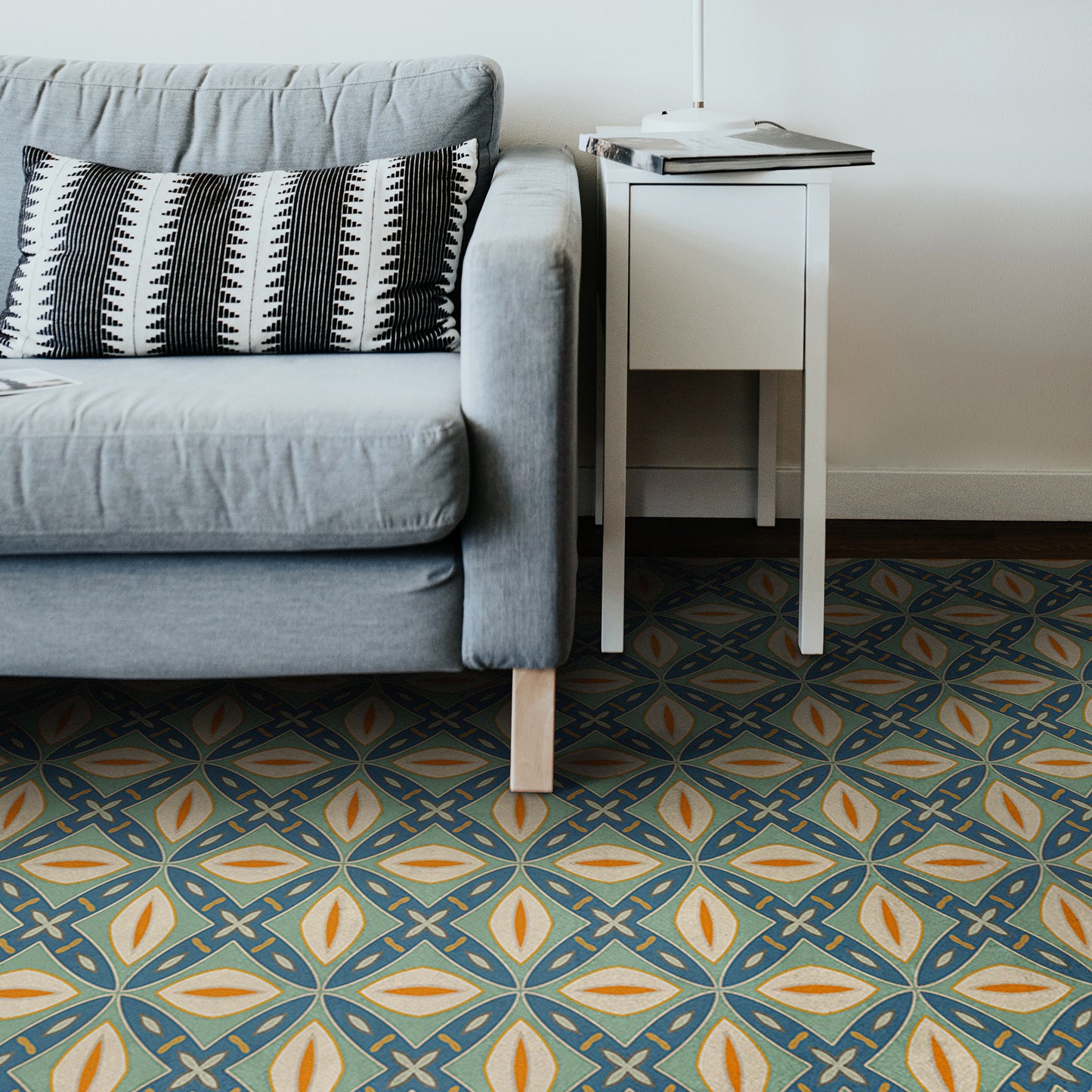 Vintage Vinyl Rug - Pattern 82 - Darling