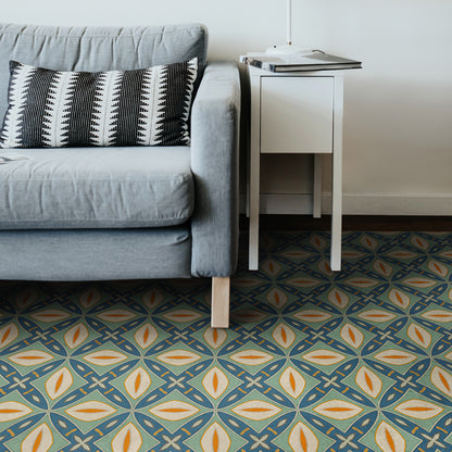 Vintage Vinyl Rug - Pattern 82 - Darling