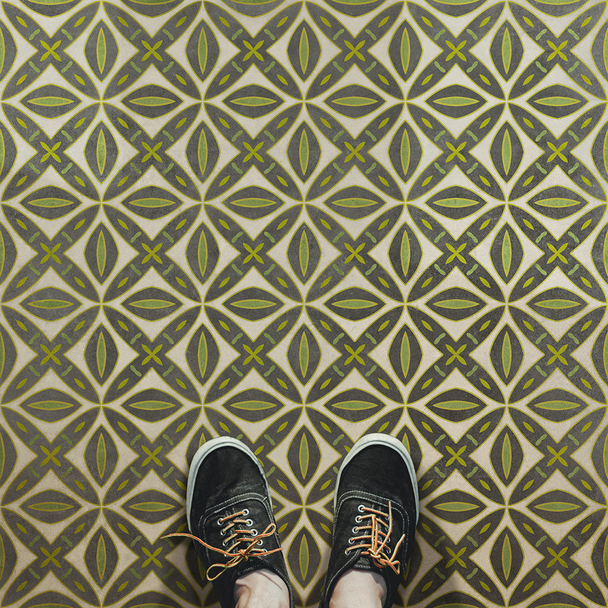 Vintage Vinyl Rug - Pattern 82 - Smee