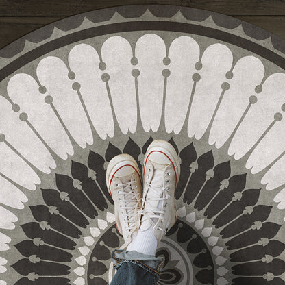 Vintage Vinyl Rug - Pattern 83 - Pirouette