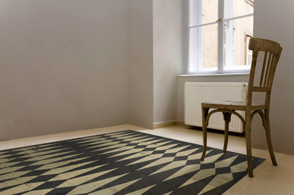 Vintage Vinyl Rug - Pattern 8 - Backgammon