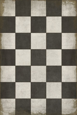 Vintage Vinyl Rug - Pattern 7 - Checkered Past