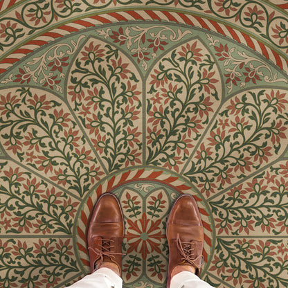 Vintage Vinyl Rug - Estate Tracery