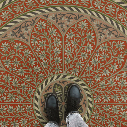 Vintage Vinyl Rug - Estate Tracery