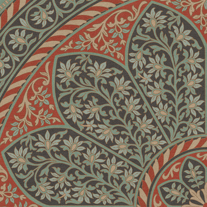 Vintage Vinyl Rug - Estate Tracery