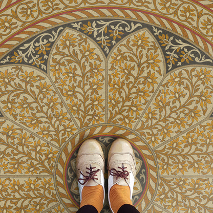 Vintage Vinyl Rug - Estate Tracery