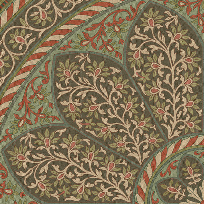 Vintage Vinyl Rug - Estate Tracery